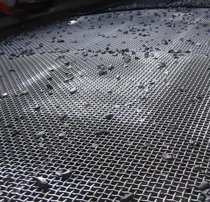 Triturador de tecido preto Vibração de tela de peneira rede de rocha shaker aço de alto carbono 65 manganês 0