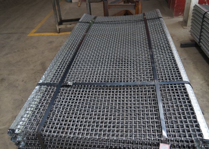 a tela de vibração de aço de carvão da tela de rede de arame do metal da mola 65Mn fácil instala 2